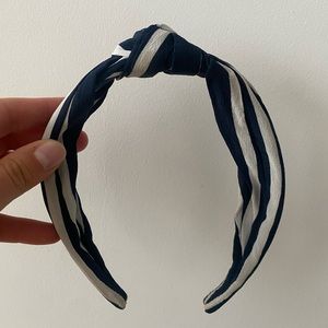 J. Crew Top-Knot Nautical Stripe Headband